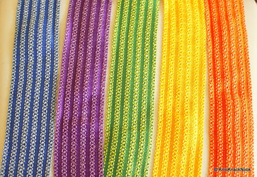 Yellow Thread Lace Trim, Approx. 65mm wide